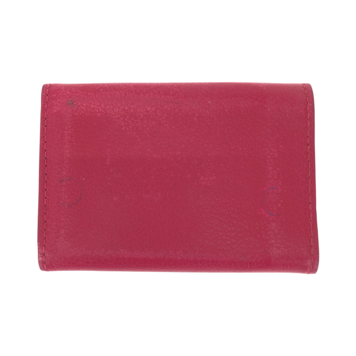 LOUIS VUITTON Tri-fold wallet M67858 leather Pink SilverMetal Portefeuille Rock Mini