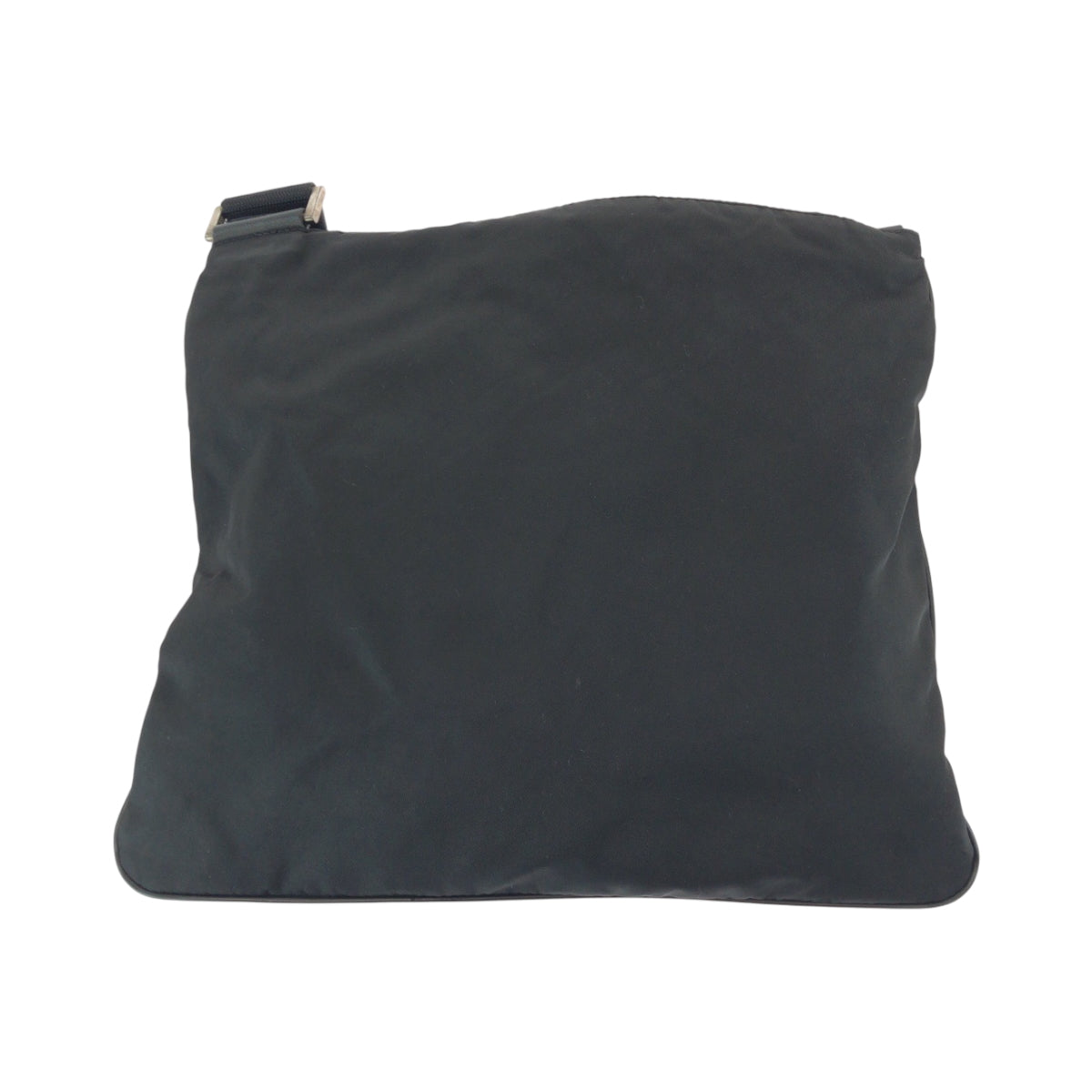 PRADA Shoulder Bag Nylon Black SilverMetal Test Triangle With logo