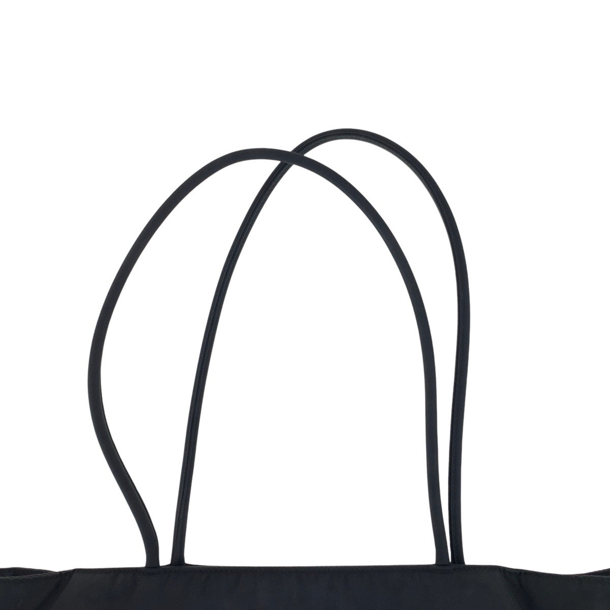 PRADA Tote Bag Nylon Black SilverMetal Test Triangle With logo