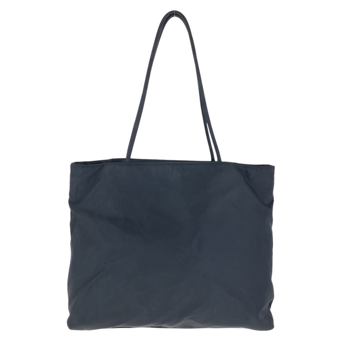 PRADA Tote Bag Nylon Black SilverMetal Test Triangle With logo