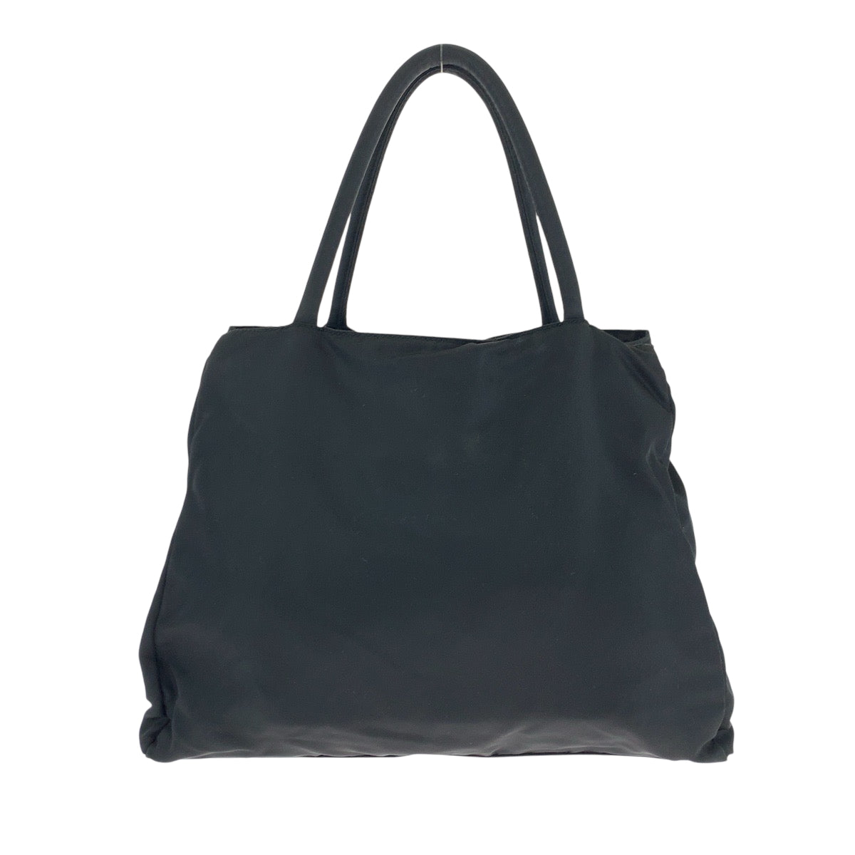 PRADA Tote Bag Nylon Black SilverMetal Test Triangle With logo