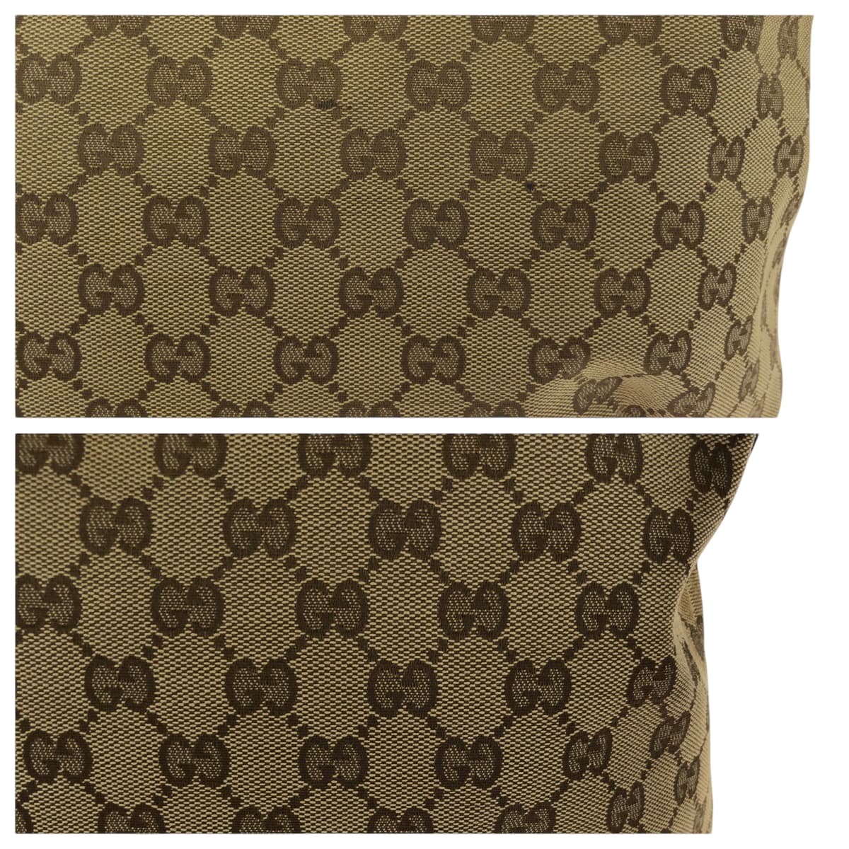 GUCCI Shoulder Bag 388930 GG canvas Dark Brown Gold Metal