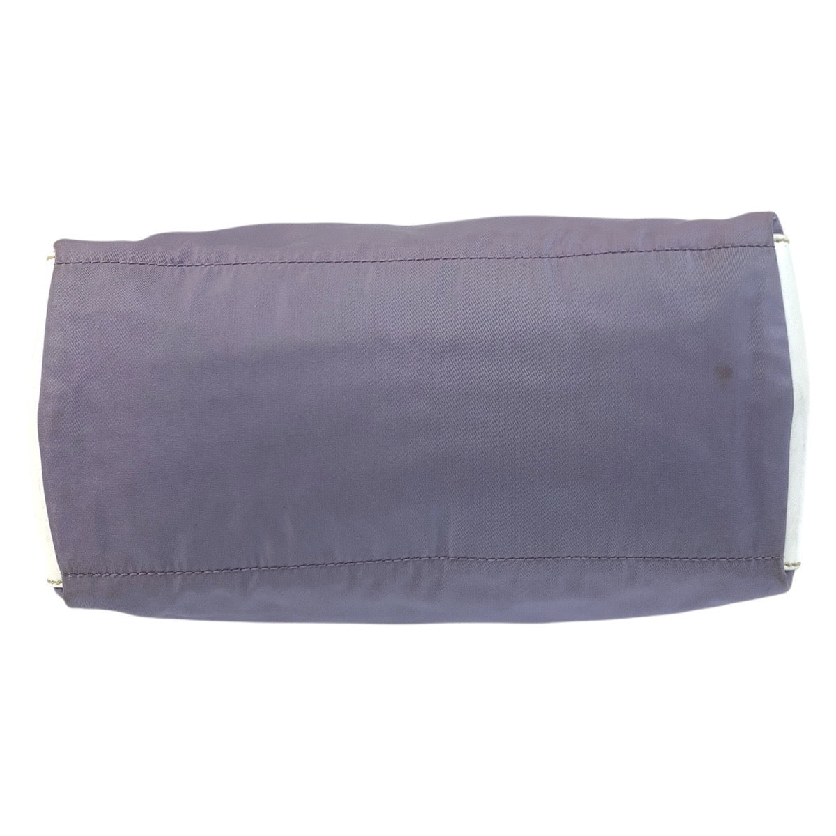 PRADA Shoulder Bag Nylon Purple SilverMetal Test Triangle With logo