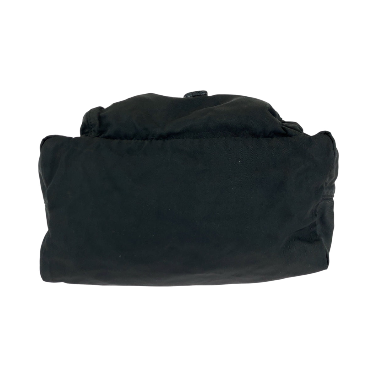 PRADA Shoulder Bag Nylon Black SilverMetal Test Triangle With logo