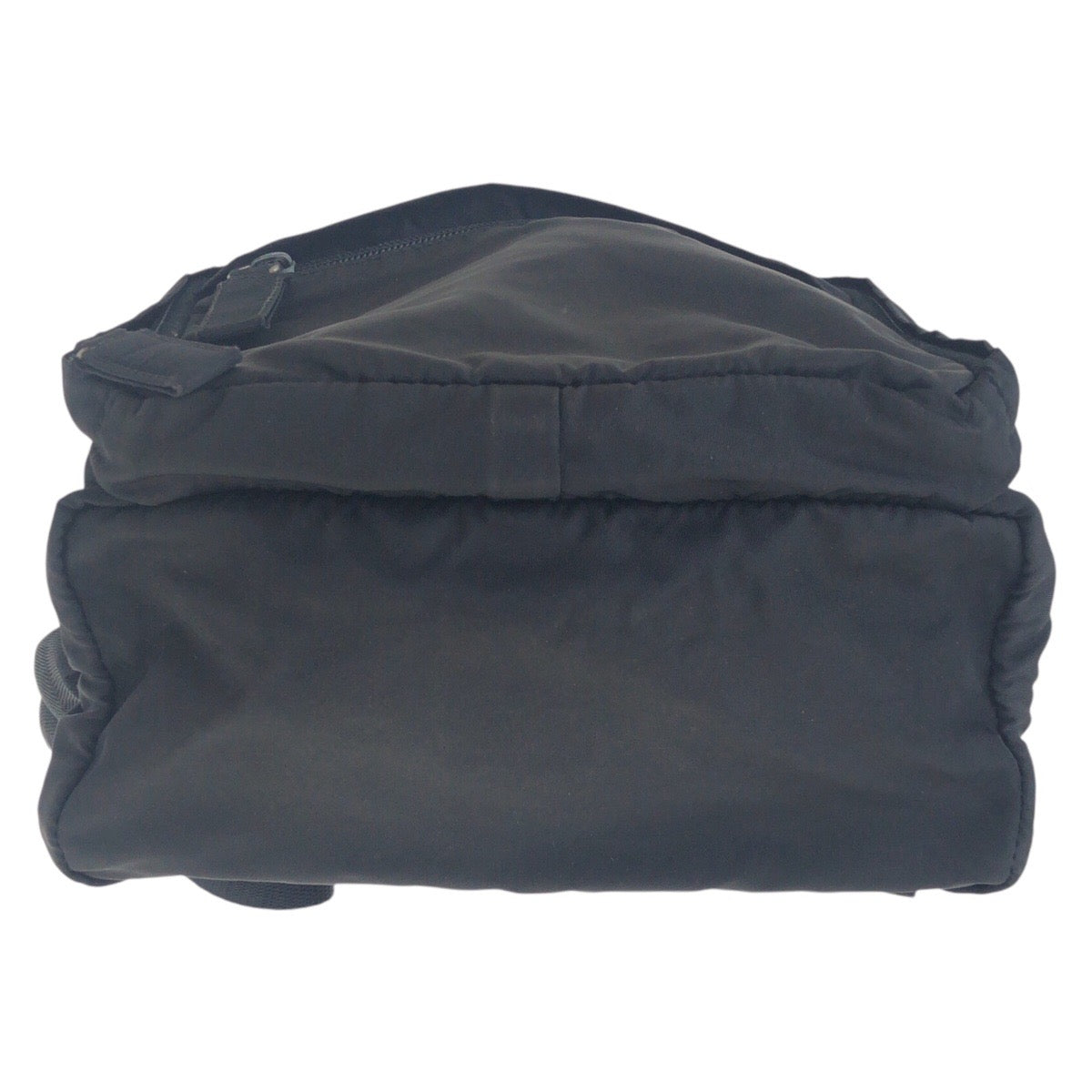 PRADA Backpack Nylon Black SilverMetal Test Triangle With logo