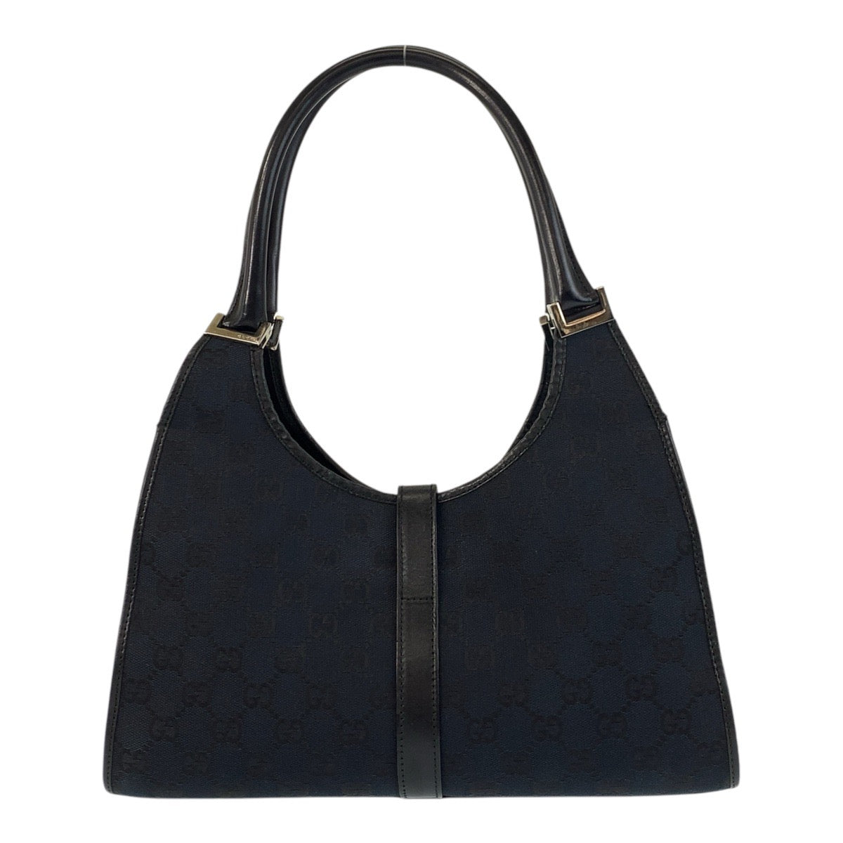 GUCCI Shoulder Bag 002 1067 GG canvas Black black Jackie