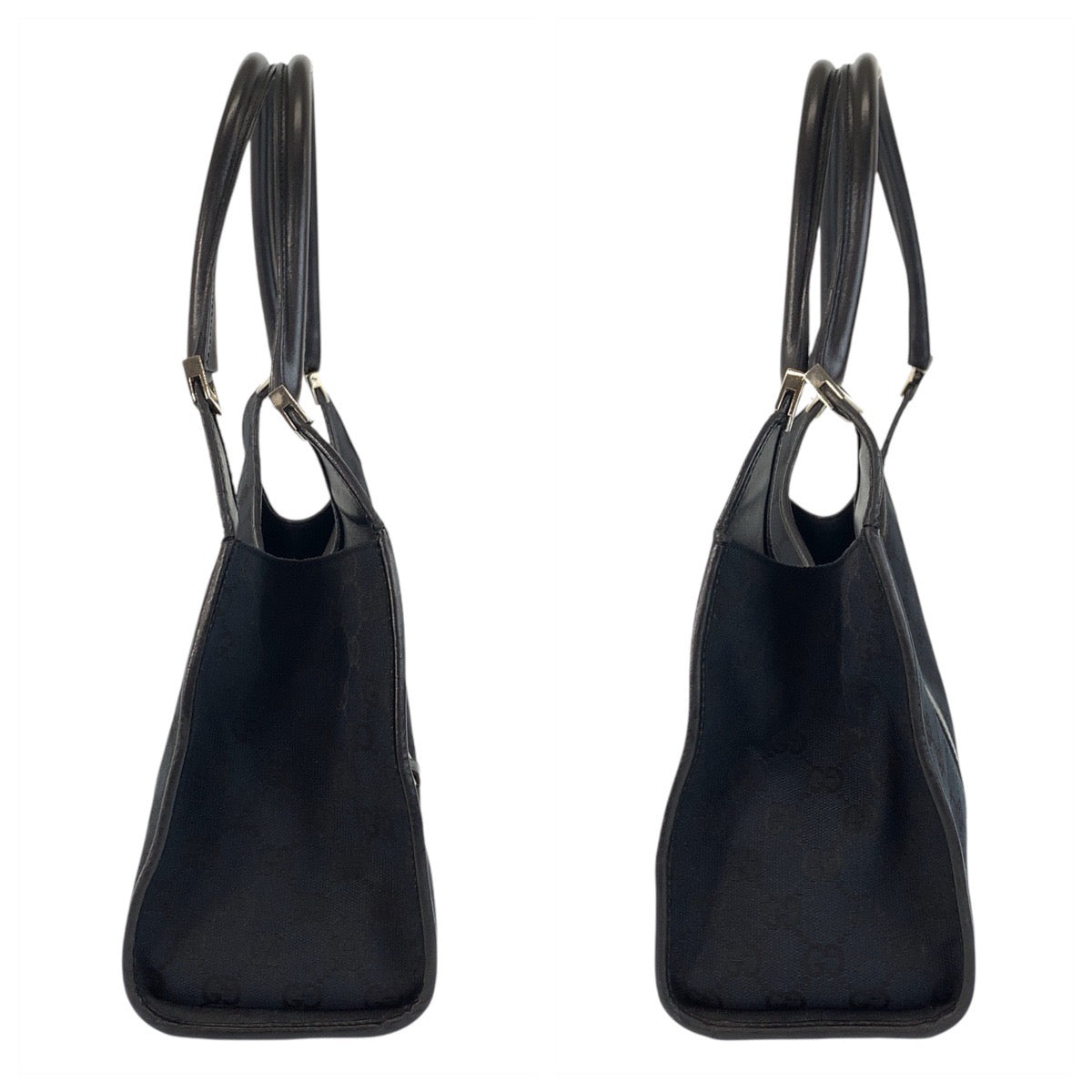GUCCI Shoulder Bag 002 1067 GG canvas Black black Jackie