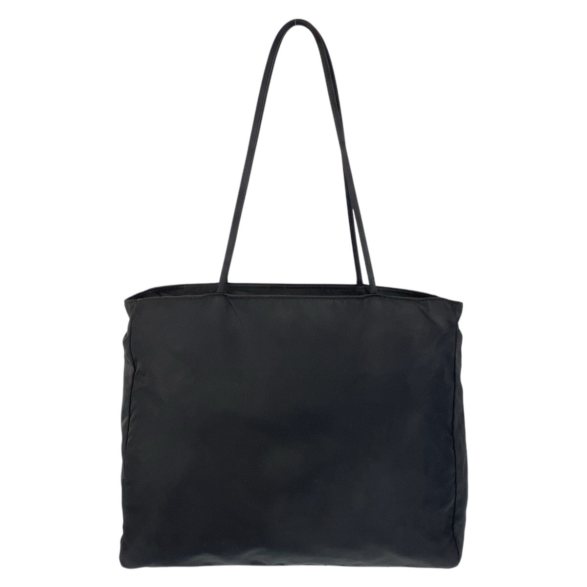 PRADA Tote Bag Nylon Black SilverMetal Test Triangle With logo