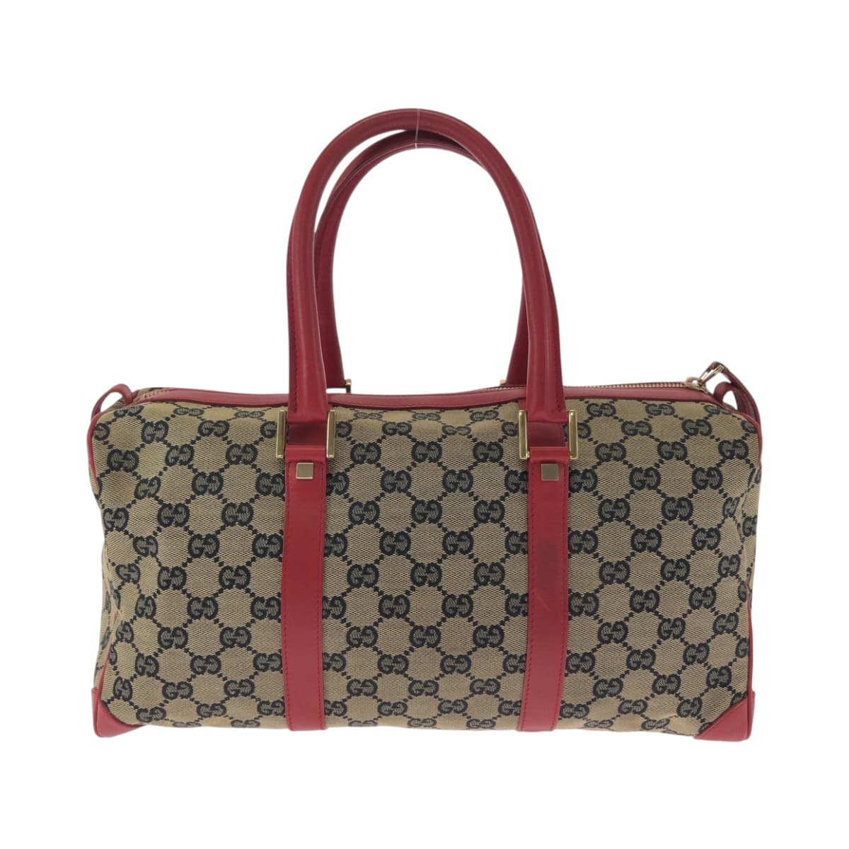 GUCCI Handbag 000 0846 GG canvas Beige Red Gold Metal