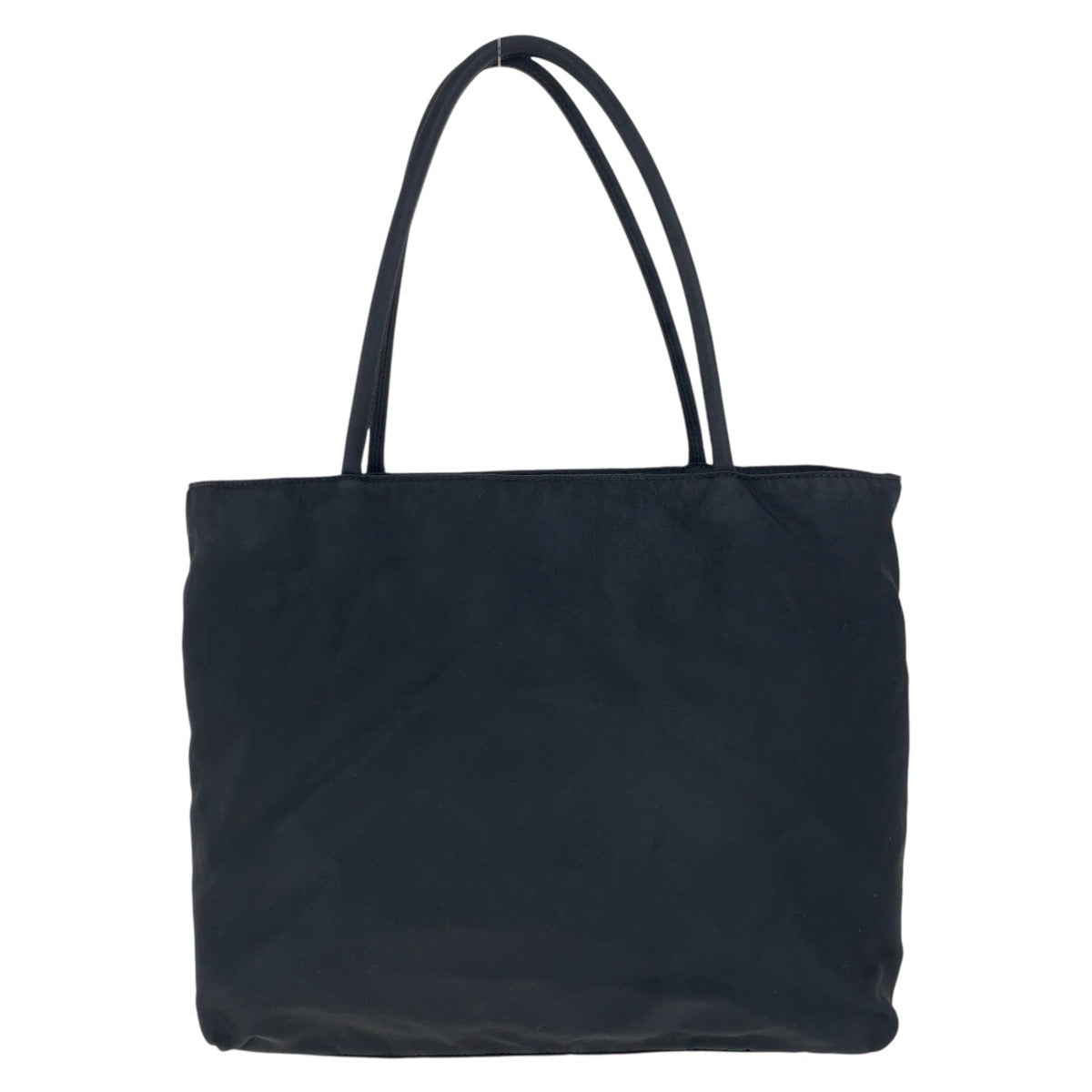 PRADA Tote Bag Nylon Black SilverMetal Test Triangle With logo