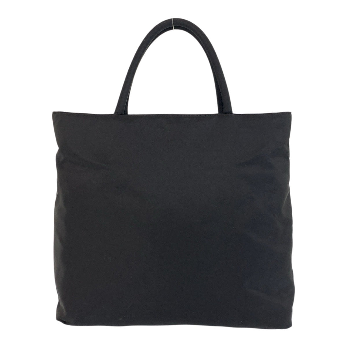 PRADA Tote Bag Nylon Black SilverMetal Test Triangle With logo
