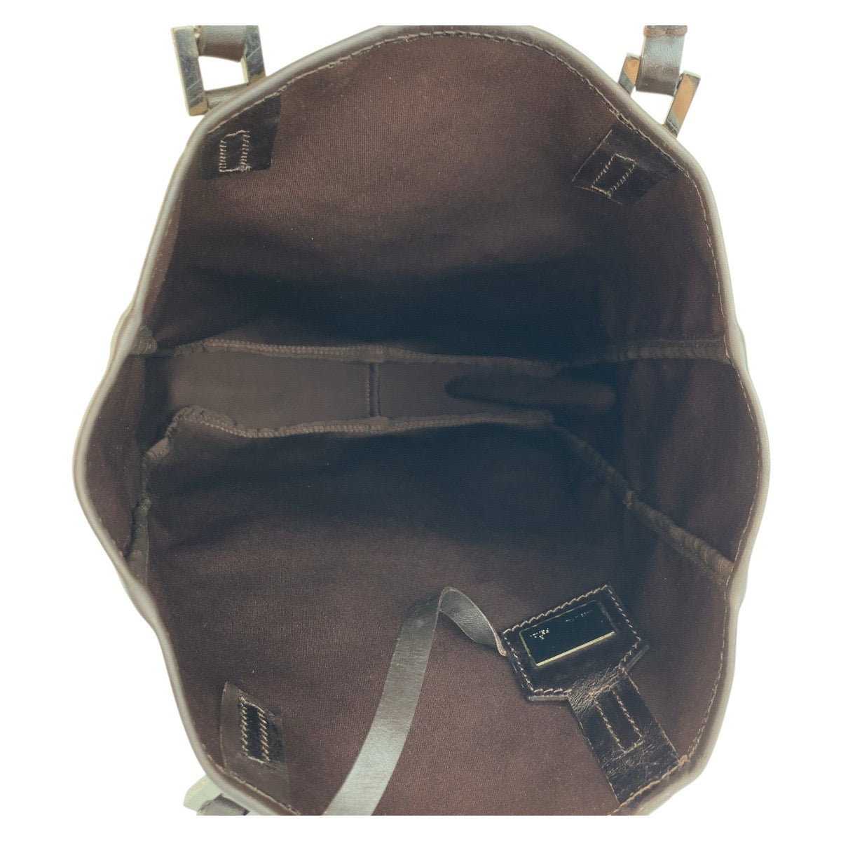 FENDI Tote Bag 8BH006 canvas Beige brown Zucchino