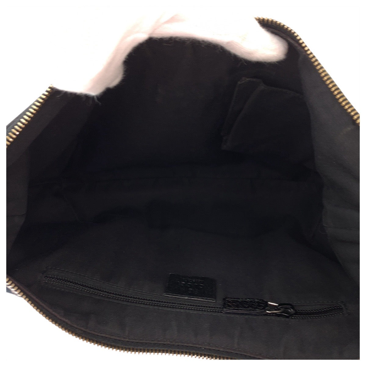 GUCCI Shoulder Bag 181092 GG canvas Black SilverMetal