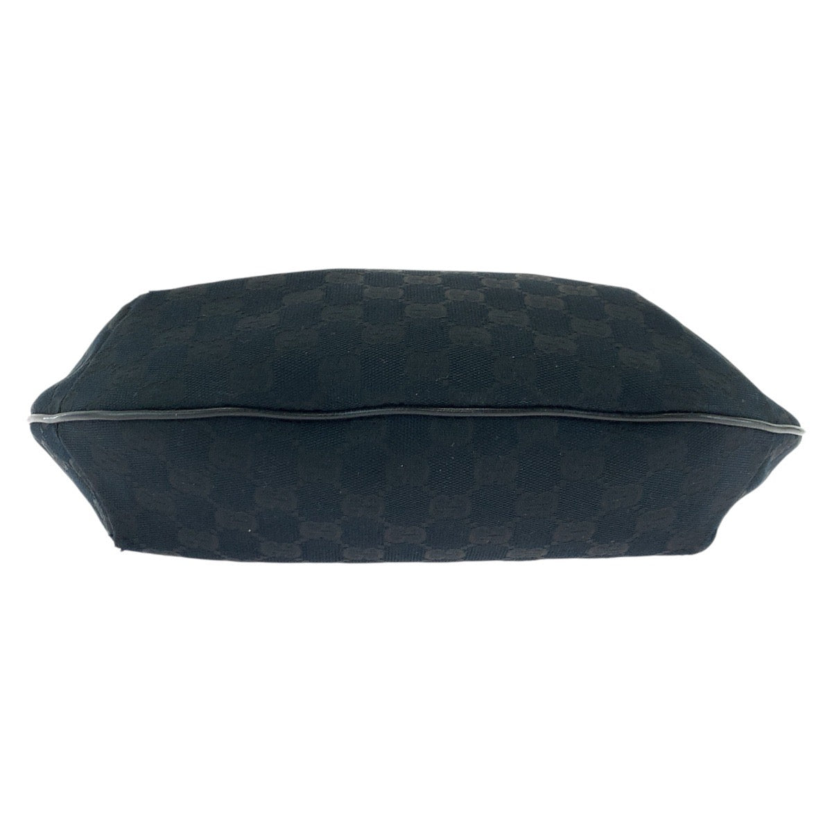 GUCCI Shoulder Bag 181092 GG canvas Black SilverMetal