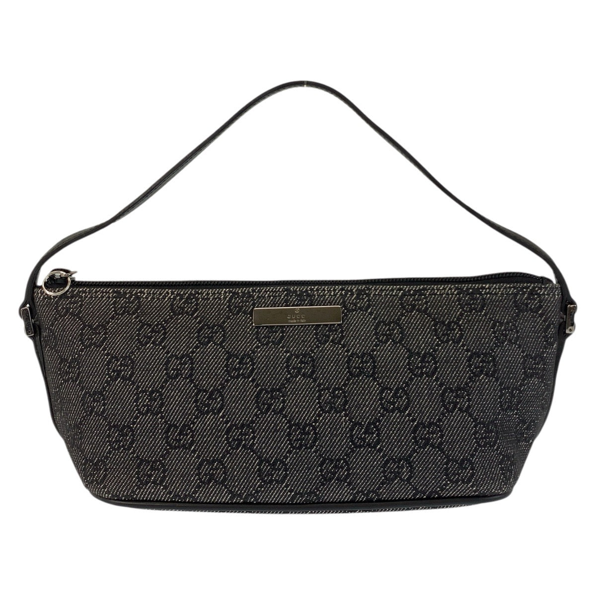 GUCCI Handbag 07198 GG canvas Black SilverMetal