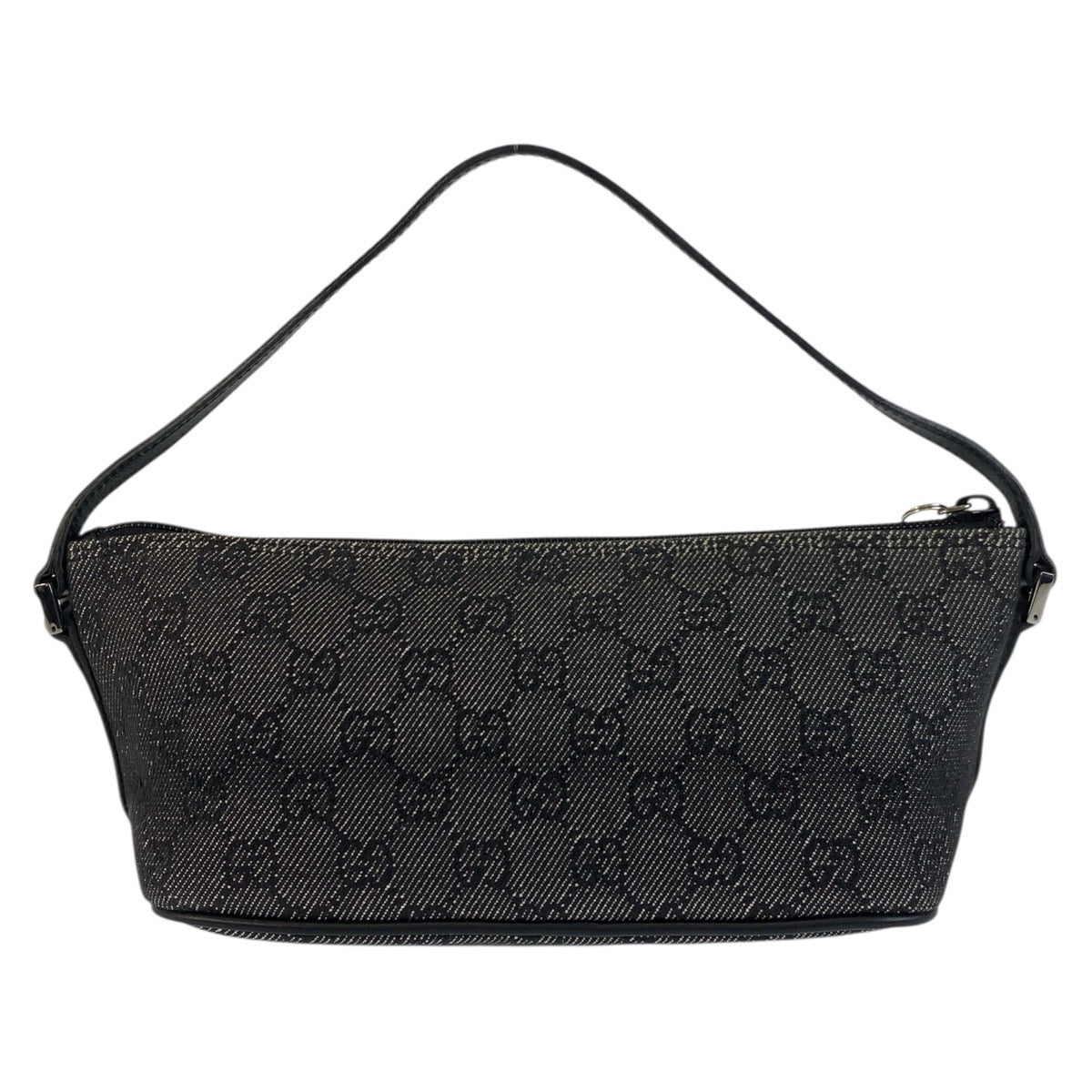 GUCCI Handbag 07198 GG canvas Black SilverMetal