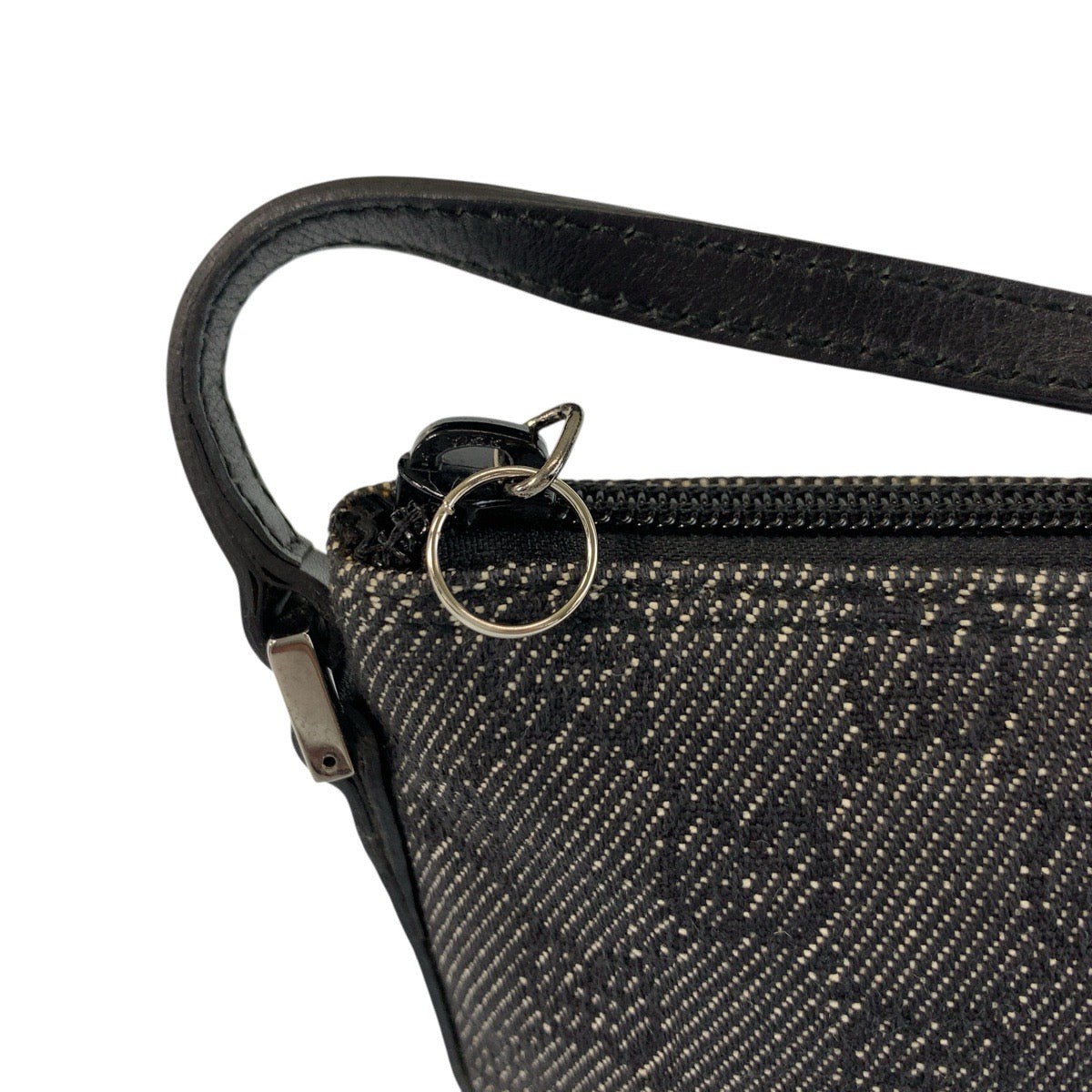 GUCCI Handbag 07198 GG canvas Black SilverMetal