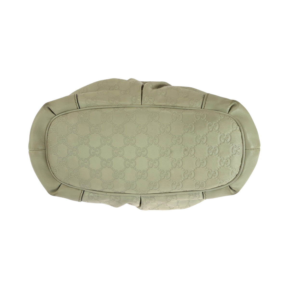 GUCCI Shoulder Bag 247902 leather Ivory Gold Metal Guccisima Sukey