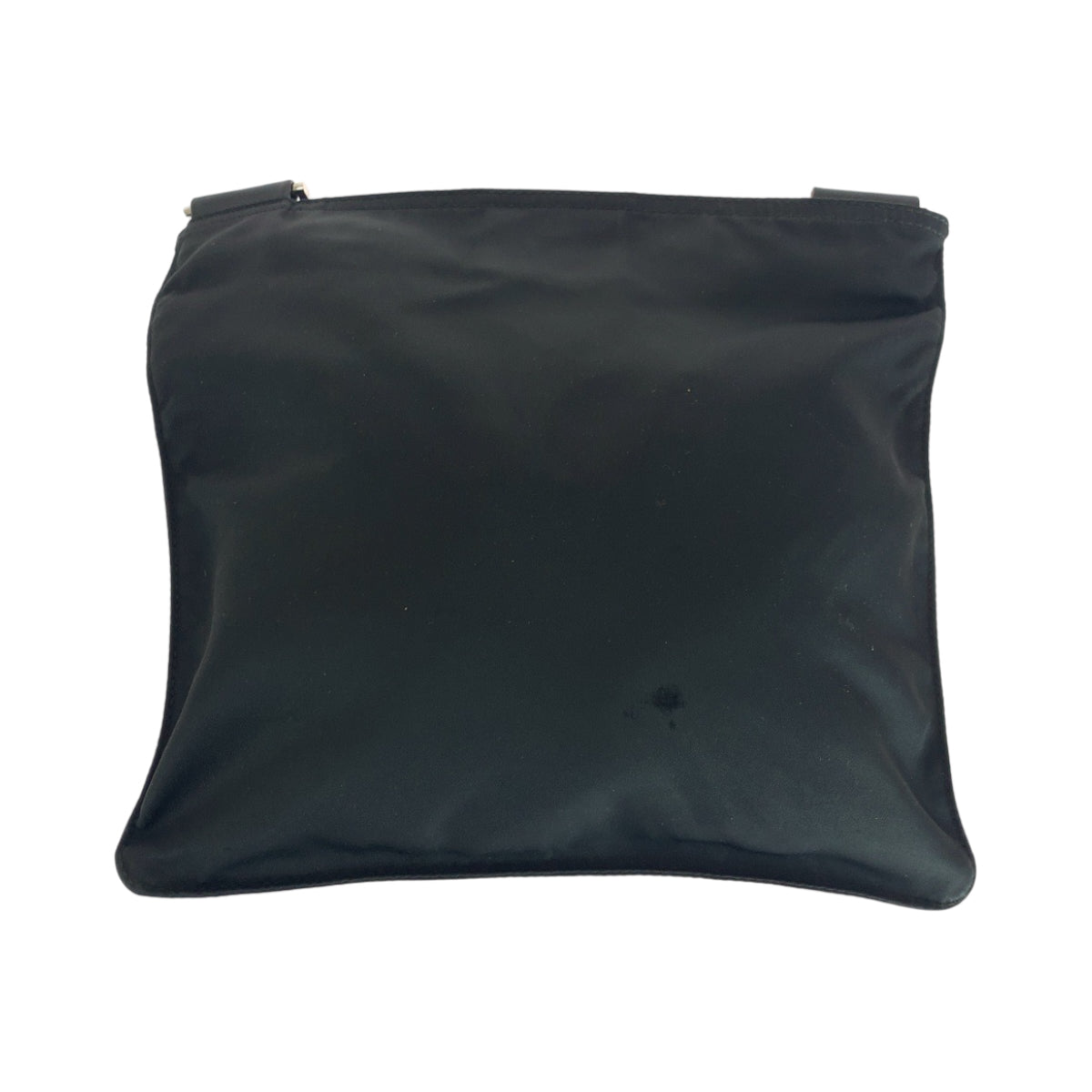 PRADA Shoulder Bag Nylon Black SilverMetal Test Triangle With logo