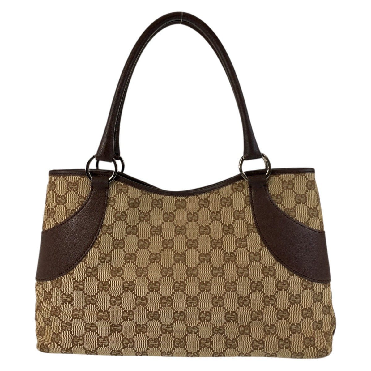 GUCCI Tote Bag 113015 GG canvas Beige brown