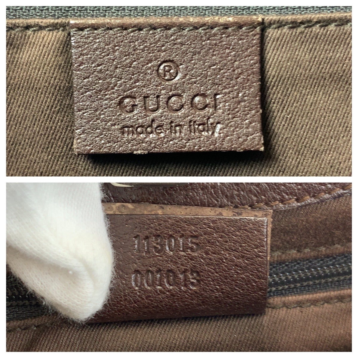 GUCCI Tote Bag 113015 GG canvas Beige brown