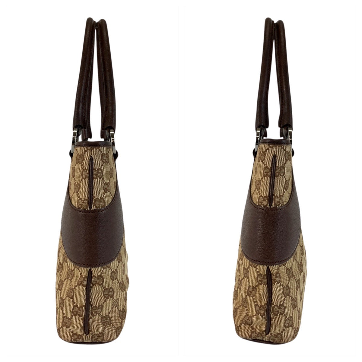 GUCCI Tote Bag 113015 GG canvas Beige brown