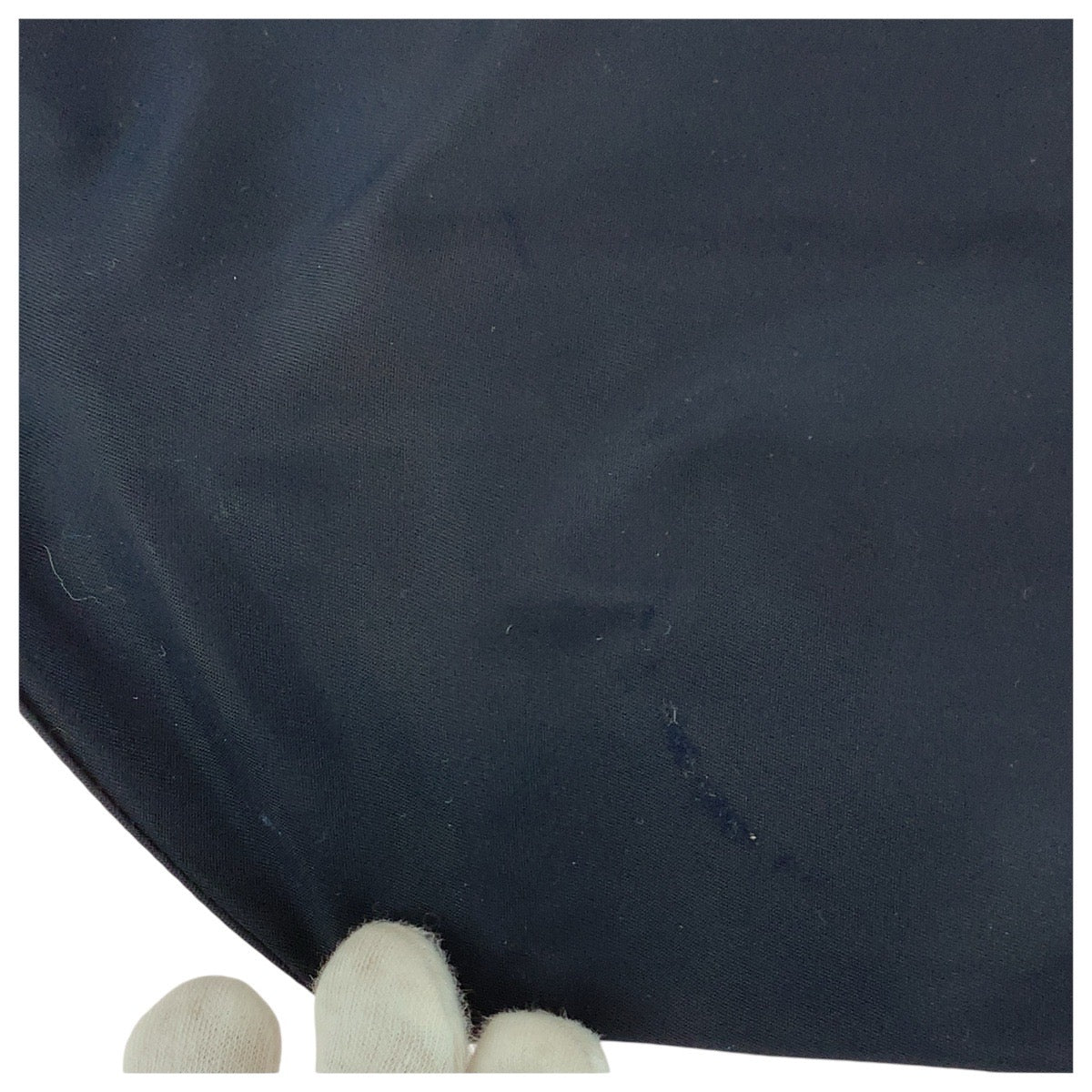 PRADA Tote Bag Nylon Navy SilverMetal Test Triangle With logo