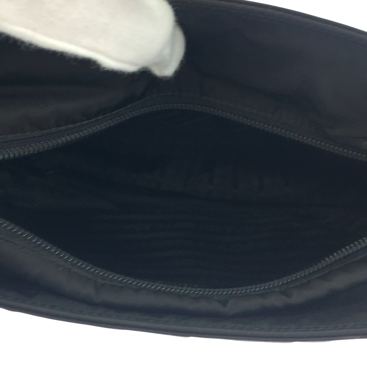 PRADA Tote Bag B8489 Nylon Black SilverMetal Test Triangle With logo