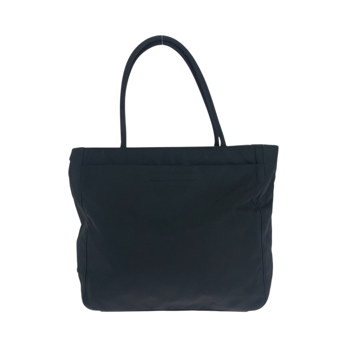PRADA Tote Bag B8489 Nylon Black SilverMetal Test Triangle With logo