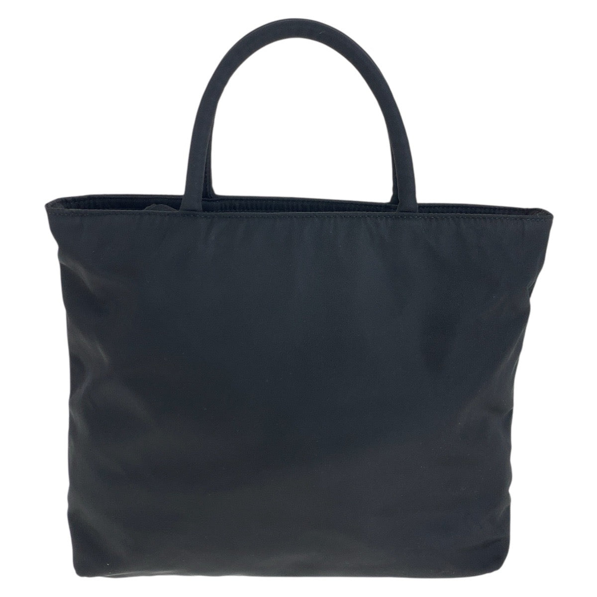 PRADA Tote Bag Nylon Black SilverMetal Test Triangle With logo