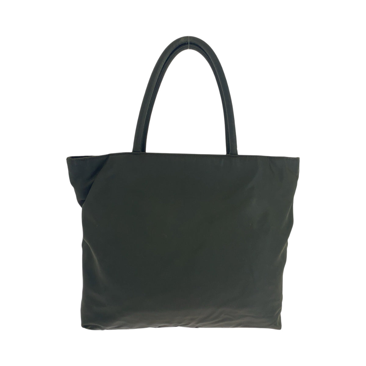 PRADA Tote Bag Nylon Khaki SilverMetal Test Triangle With logo