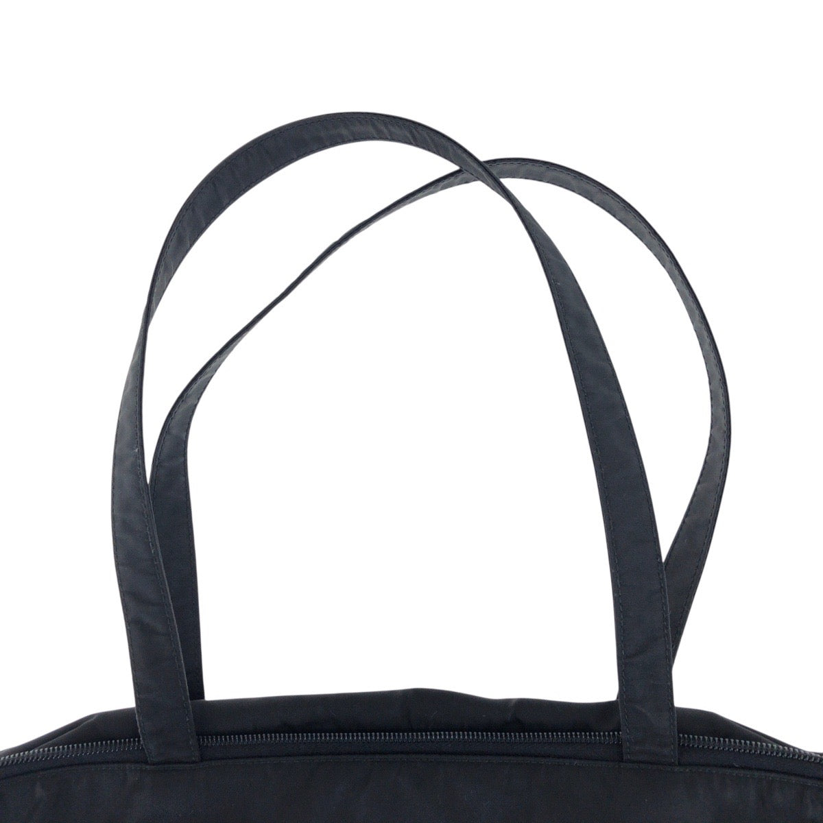 PRADA Business bag Nylon Black SilverMetal Test Triangle With logo