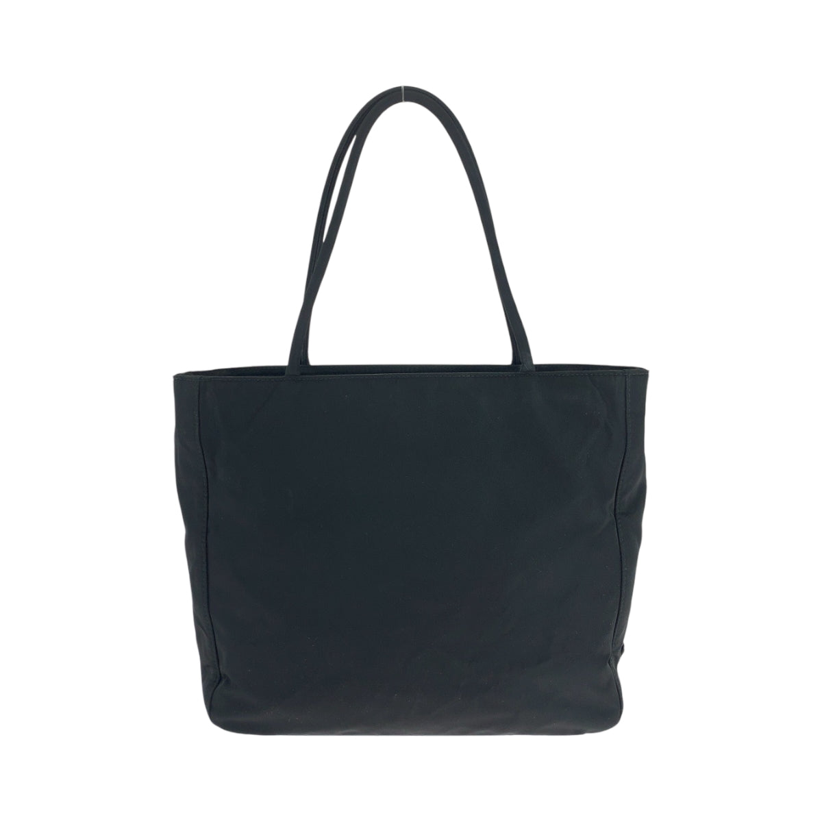 PRADA Handbag Nylon Black SilverMetal Test Triangle With logo