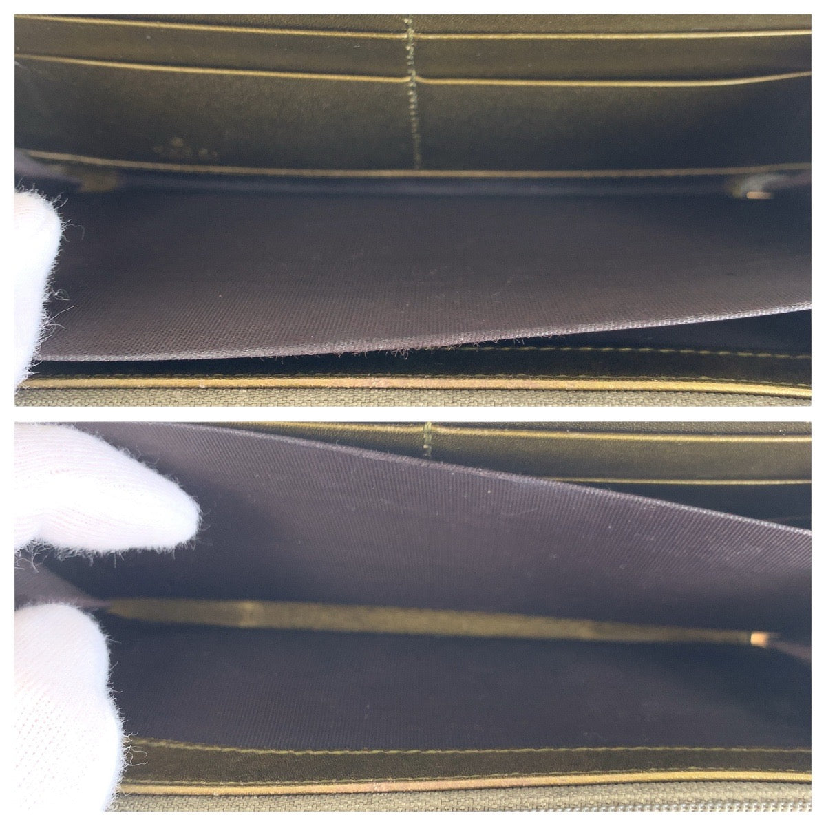 GUCCI Long Wallet Purse 308005 enamel gold Micro Guccisima Heart interlocking
