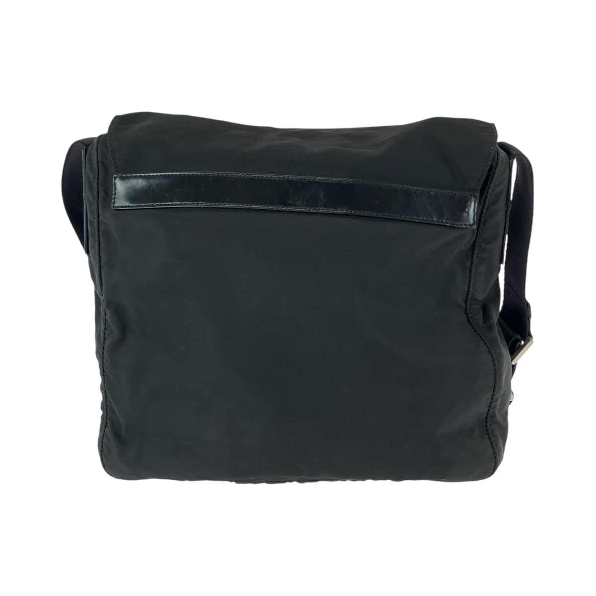 PRADA Shoulder Bag BT8994 Nylon Black SilverMetal Test Triangle With logo
