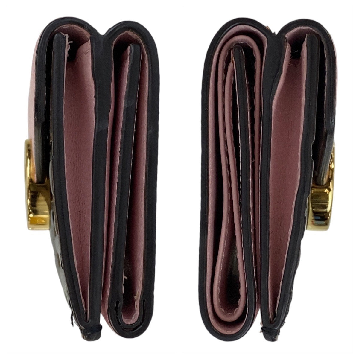 FENDI Tri-fold wallet leather Brown ZUCCA F IS FENDI