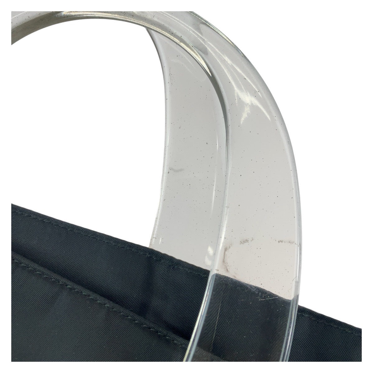 PRADA Tote Bag Nylon black Test Triangle With logo