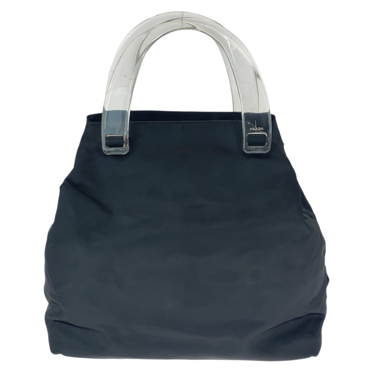 PRADA Tote Bag Nylon black Test Triangle With logo