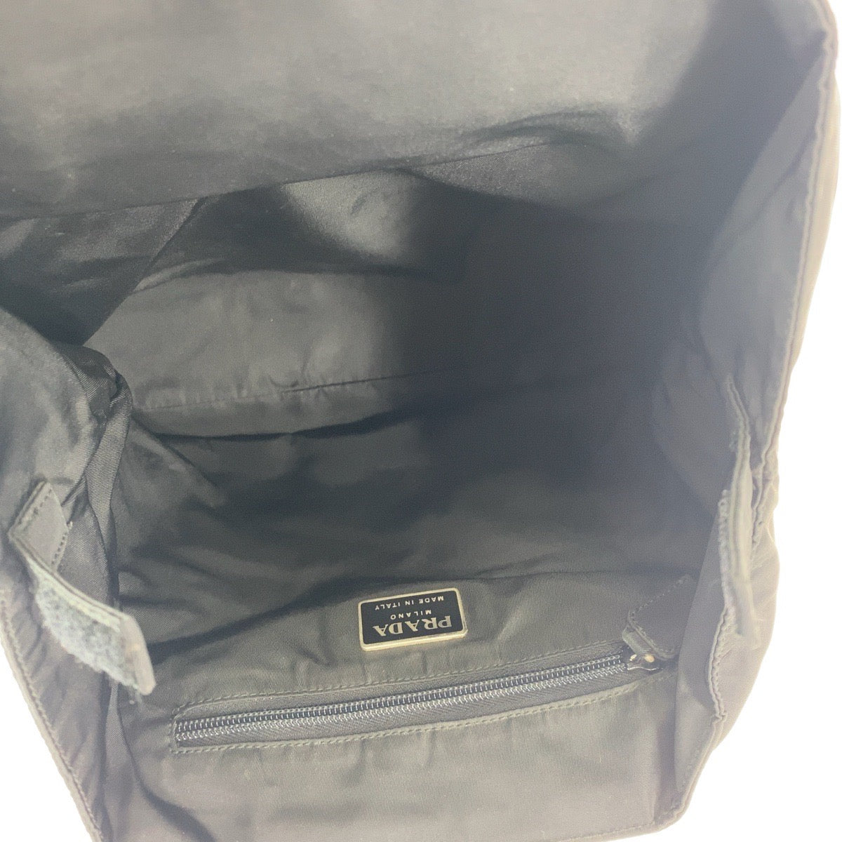 PRADA Tote Bag Nylon black Test Triangle With logo