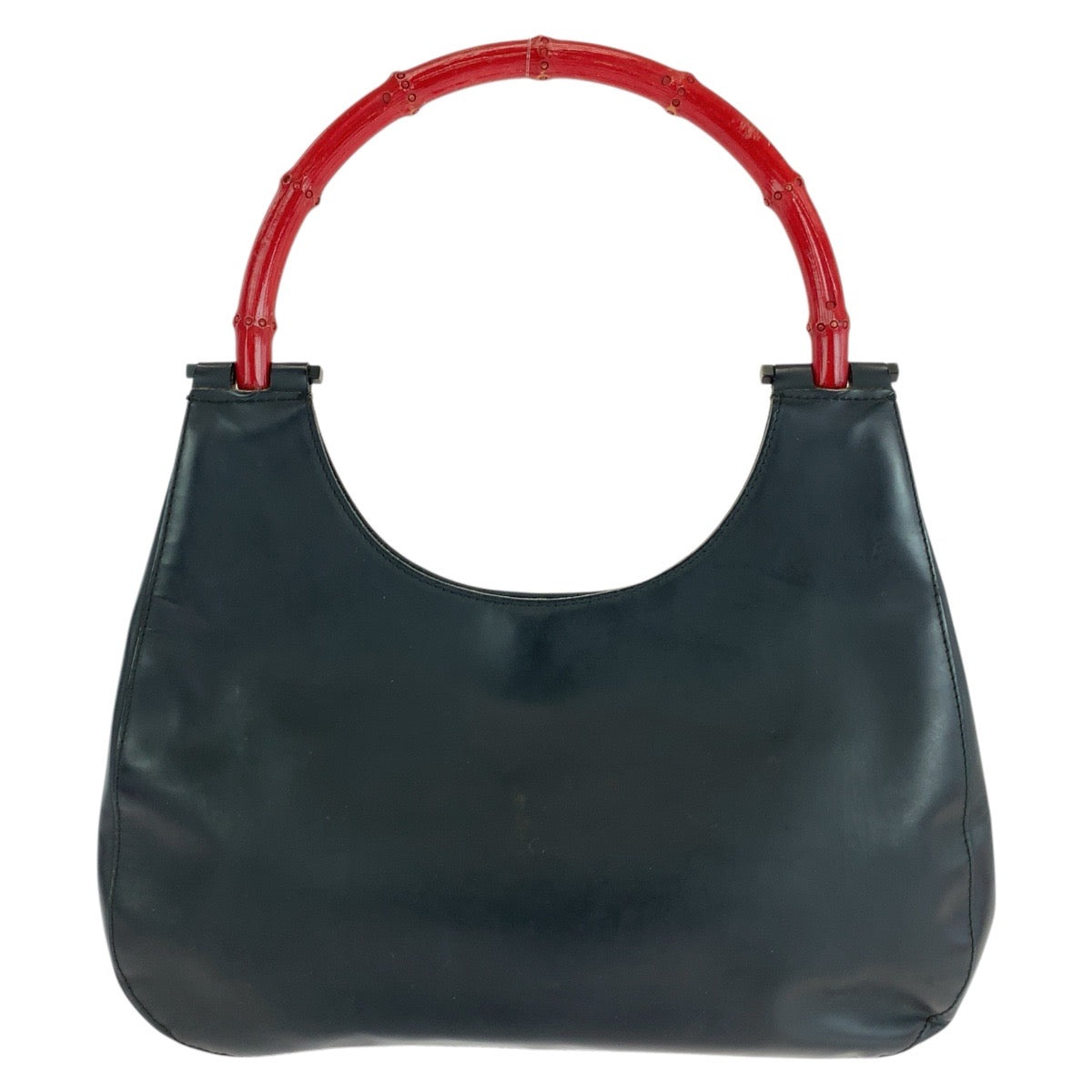 GUCCI Shoulder Bag 001 3739 leather black Bamboo