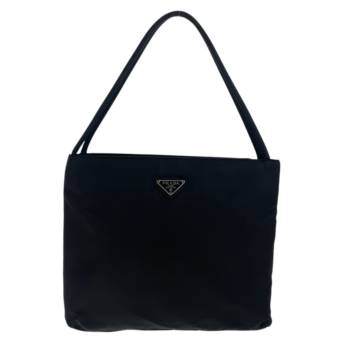 PRADA Tote Bag Nylon black Test Triangle With logo