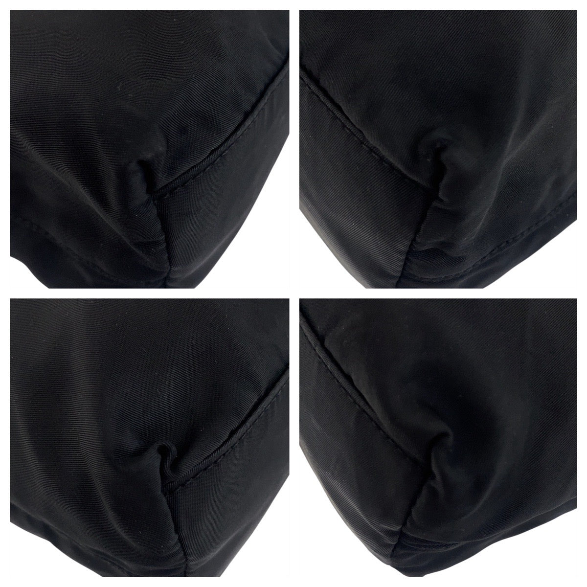 PRADA Tote Bag Nylon black Test Triangle With logo