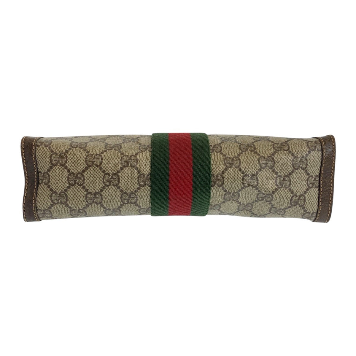 GUCCI Clutch bag 67 014 2125 GG Supreme Canvas Beige brown Old Gucci Shelly Line