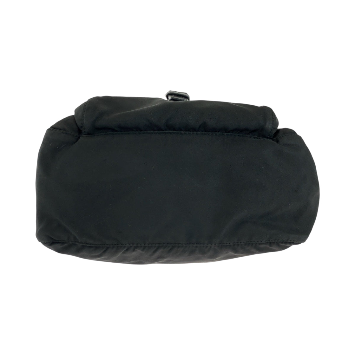 PRADA Shoulder Bag Nylon Black SilverMetal Test Triangle With logo