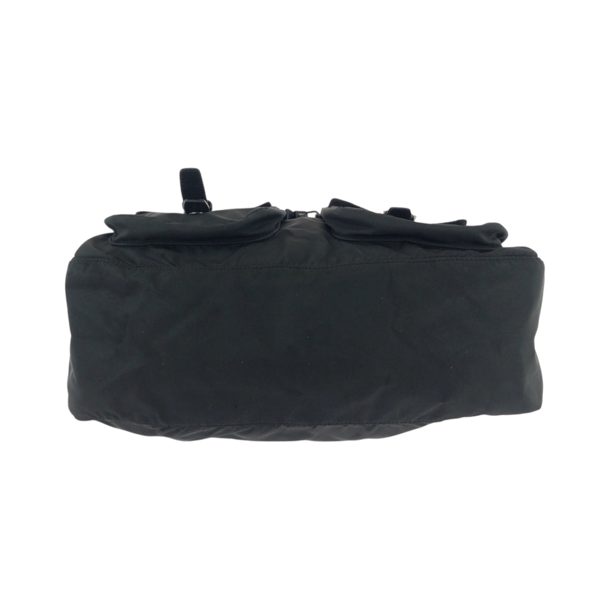 PRADA Shoulder Bag Nylon black Test Triangle With logo