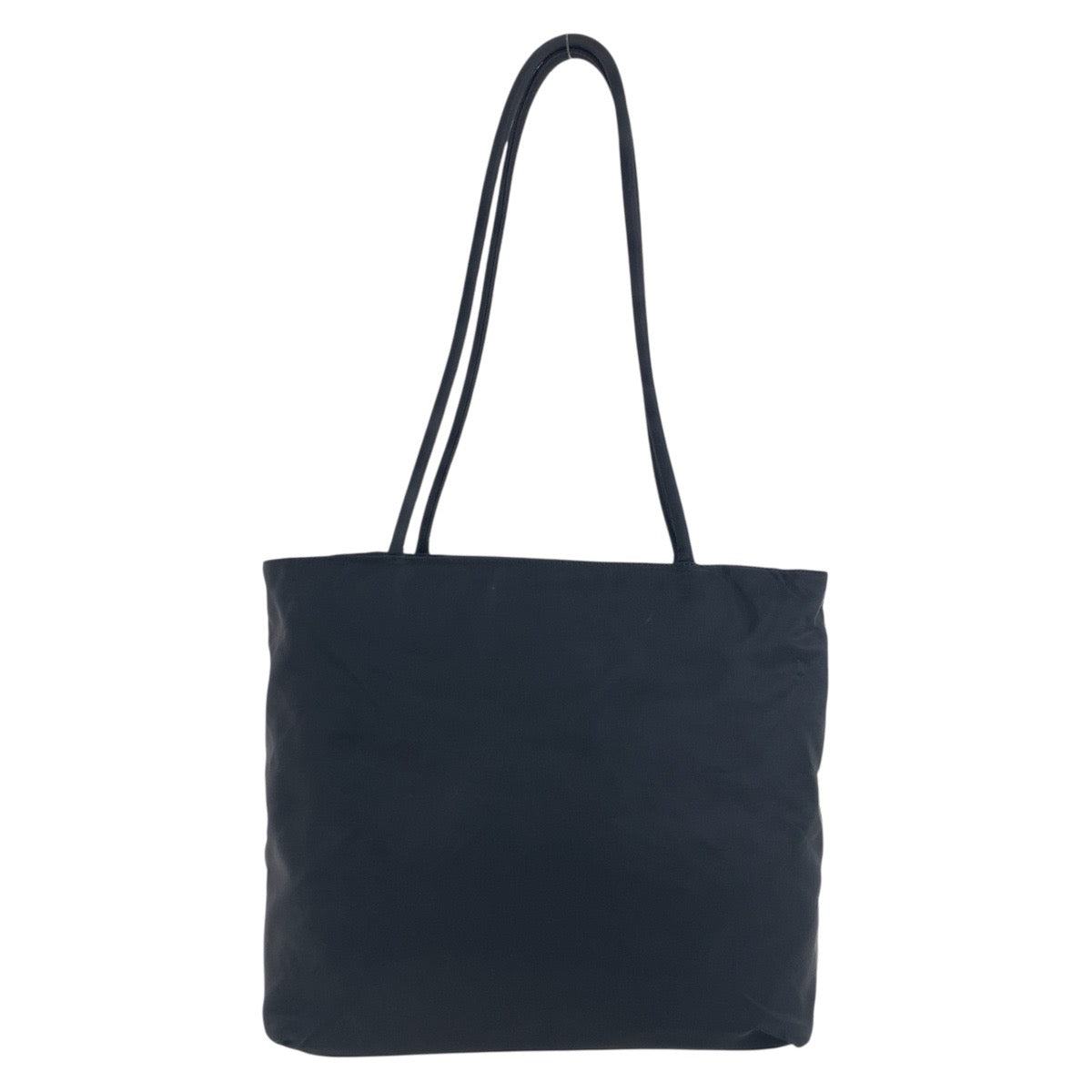 PRADA Tote Bag Nylon Black SilverMetal Test Triangle With logo