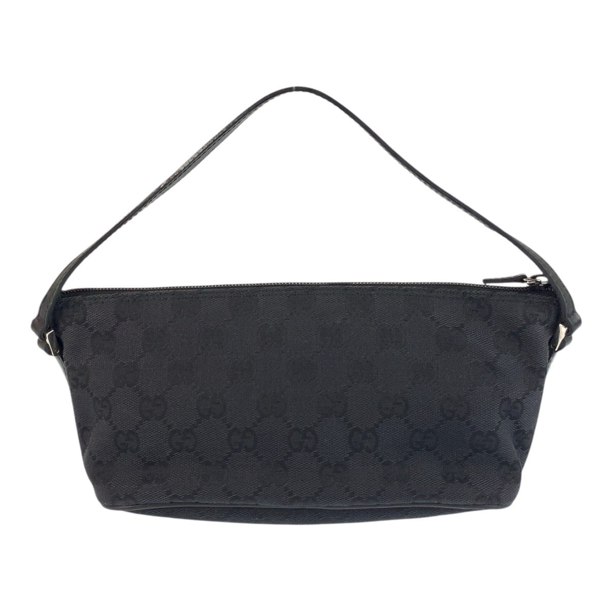 GUCCI Handbag 039 1103 GG canvas Black SilverMetal