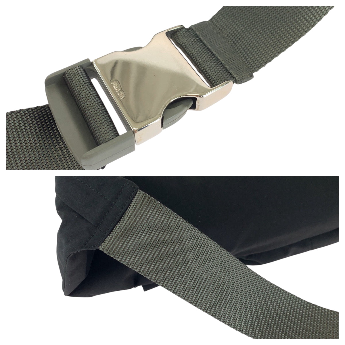 PRADA Waist bag 4VA056 Nylon Black SilverMetal PRADA Sports