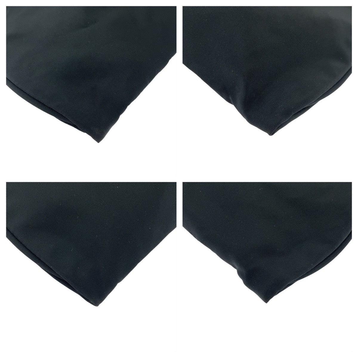 PRADA Tote Bag Nylon Black SilverMetal Test Triangle With logo