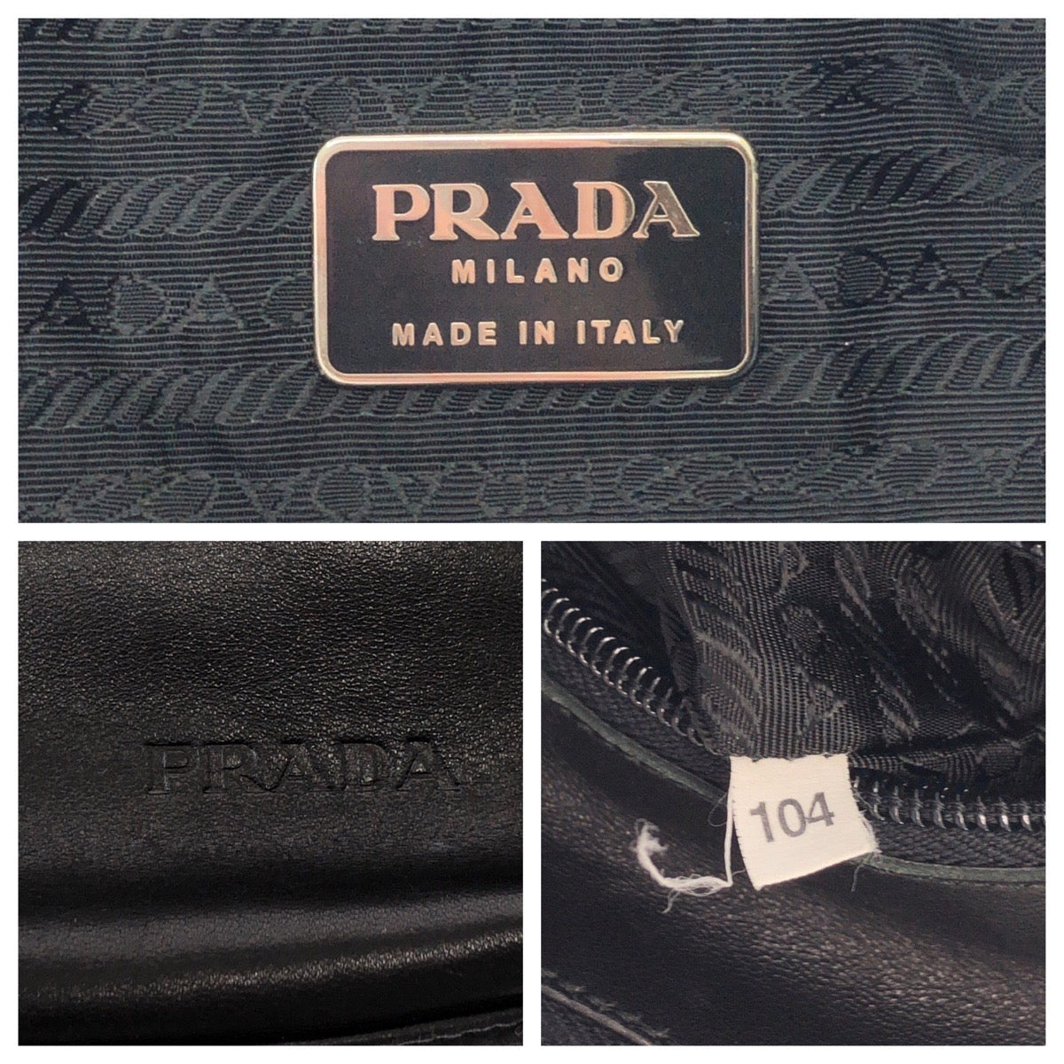 PRADA Shoulder Bag plastic Black black Plat Stick handle logo